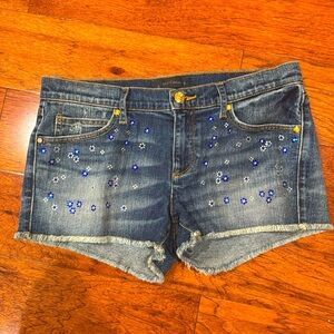 Juice Couture studded denim shorts women’s size 28